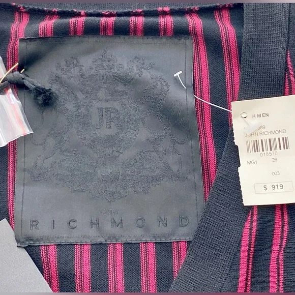 John Richmond Striped Cardigan
